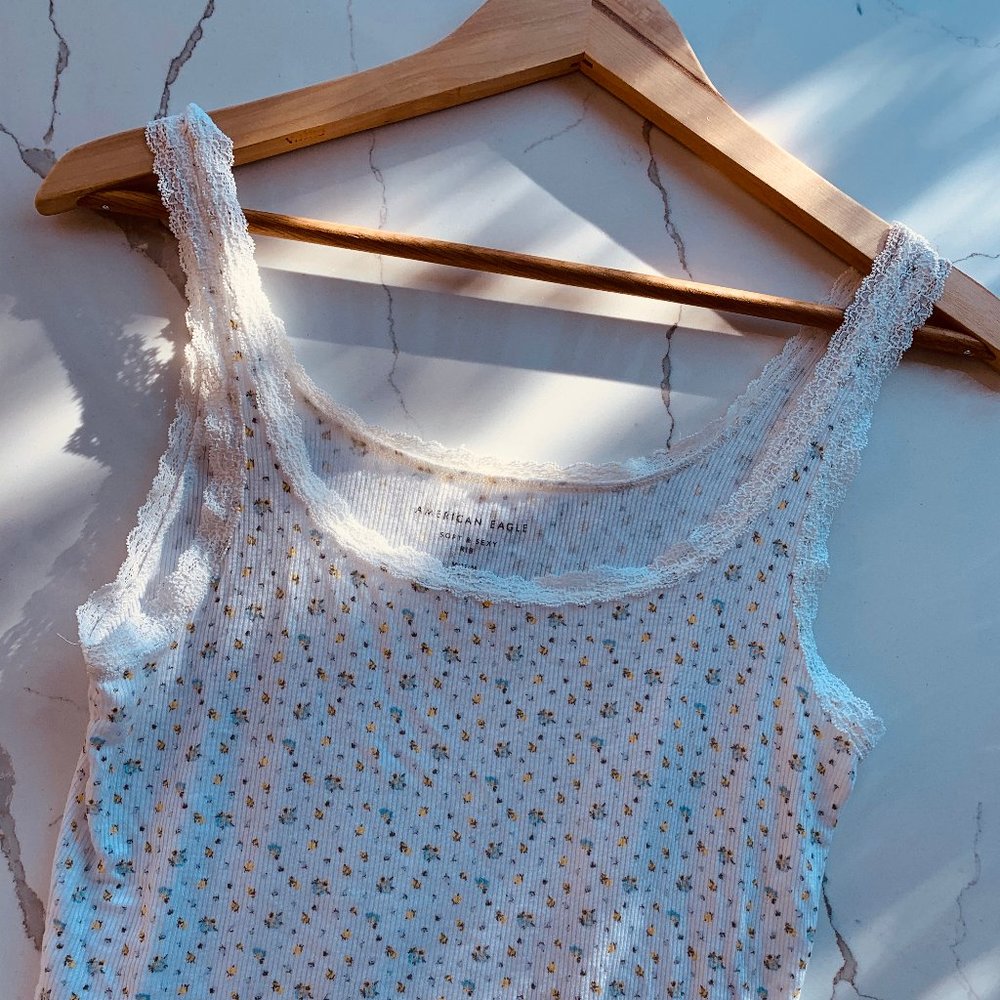 American Eagle Floral Tank